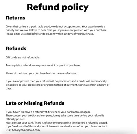 Refund Policy